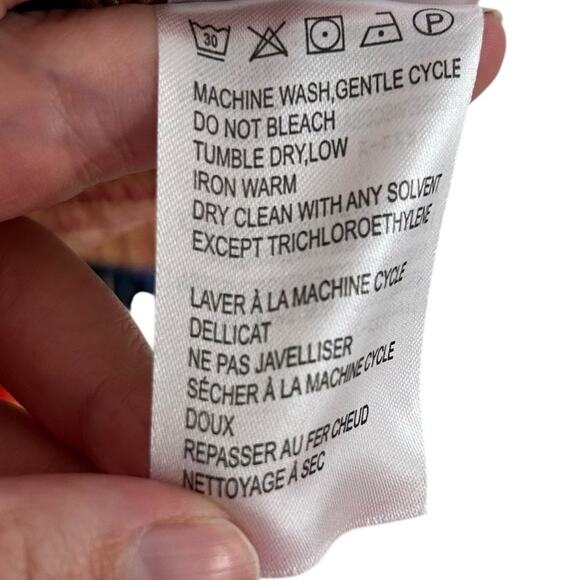 Farm Rio Lindeza Grafica Puff Sleeve Multi Smocked Mini Dress Womens Medium - Picture 5 of 8